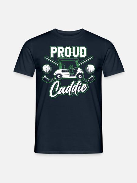 Stolzer Caddie Golfer Beruf Golfen Golf - Männer T-Shirt - Navy