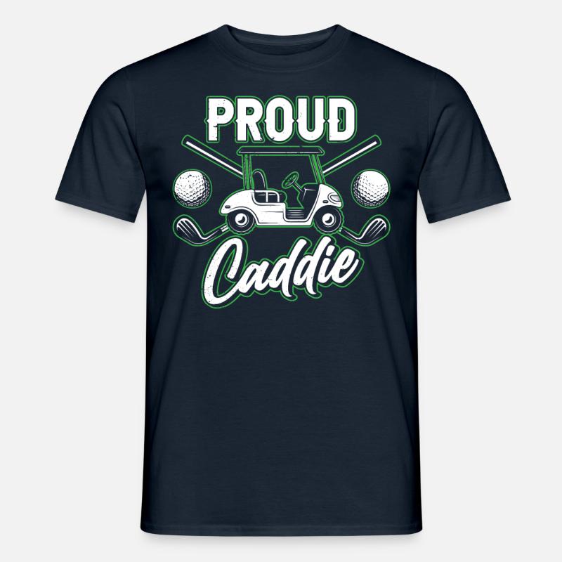 Stolzer Caddie Golfer Beruf Golfen Golf - Männer T-Shirt - Navy