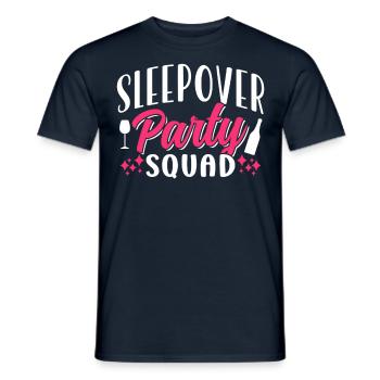 Sleepover Party Troupe Stay Overnight - Men's T-Shirt - navy - Front - AI Model Male 178 light (178cm)