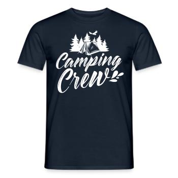 Camping Team Camper Campingplatz Campen Camp - Männer T-Shirt - Navy - Vorne - AI Model Male 178 light (178cm)