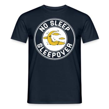 Kein Schlaf Sleepover Übernachtung Übernachten - Männer T-Shirt - Navy - Vorne - AI Model Male 178 light (178cm)