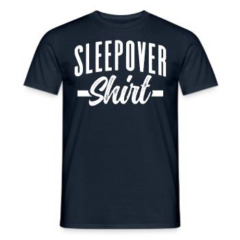 Chemise pyjama Nuit Soirée Nuit - T-shirt homme - marine - Devant - AI Model Male 178 light (178cm)