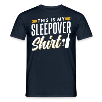 Das Ist Mein Sleepover Shirt Party Übernachten - Männer T-Shirt - Navy - Vorne - AI Model Male 178 light (178cm)