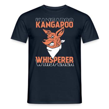 Kangourou Whisperer Animal Kangourou Kangourou - T-shirt homme - marine - Devant - AI Model Male 178 light (178cm)
