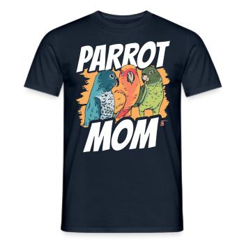 Papagei Mama Süß Tier Papageien Haustier - Männer T-Shirt - Navy - Vorne - AI Model Male 178 light (178cm)