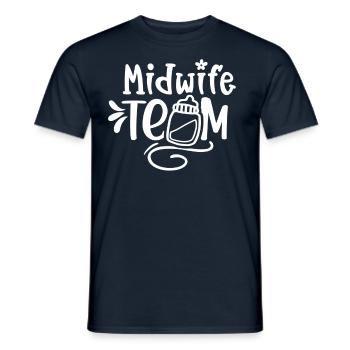 Hebammen Team Geburtshilfe Sprüche Hebamme Beruf - Männer T-Shirt - Navy - Vorne - AI Model Male 178 light (178cm)