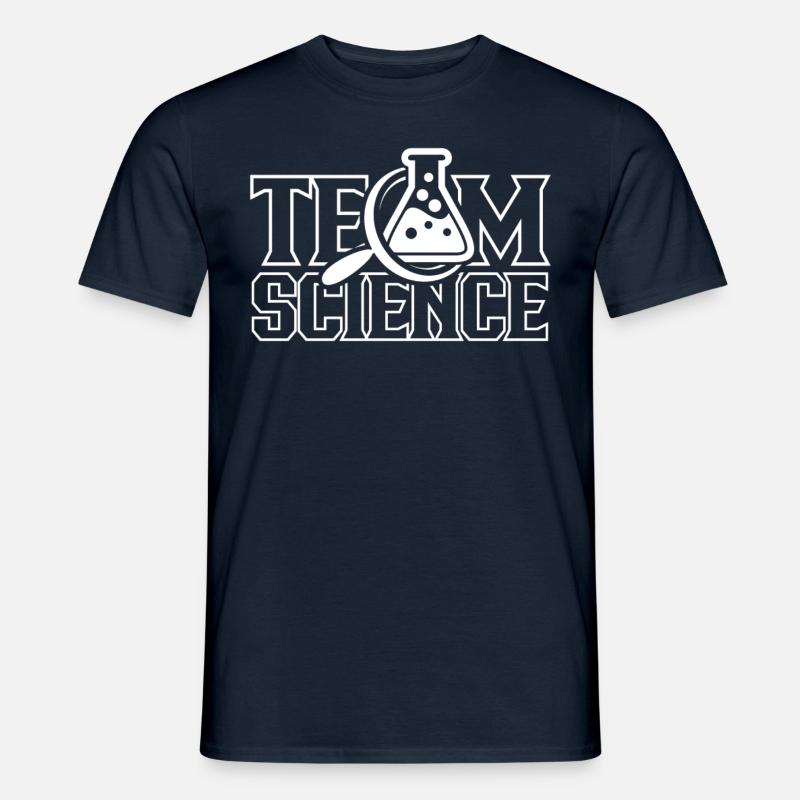Team Science Proverbs Science Scientists - Men's T-Shirt - navy