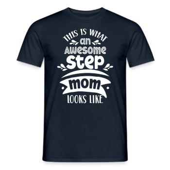 So Sieht Eine Großartige Stiefmutter Aus - Männer T-Shirt - Navy - Vorne - AI Model Male 178 light (178cm)