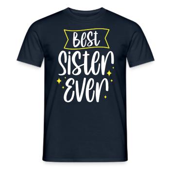 Meilleure sœur de tous les temps Sœurs amies - T-shirt homme - marine - Devant - AI Model Male 178 light (178cm)