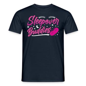 Soirée pyjama Friends Party Nuitée - T-shirt homme - marine - Devant - AI Model Male 178 light (178cm)
