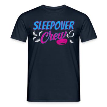 Soirée pyjama de l’équipe pour la nuit - T-shirt homme - marine - Devant - AI Model Male 178 light (178cm)