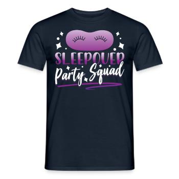 Sleepover Party Troupe Stay Overnight - Men's T-Shirt - navy - Front - AI Model Male 178 light (178cm)