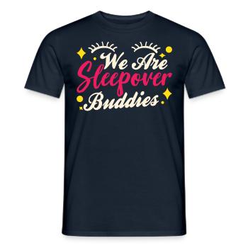 Nous passons la nuit à la fête - T-shirt homme - marine - Devant - AI Model Male 178 light (178cm)