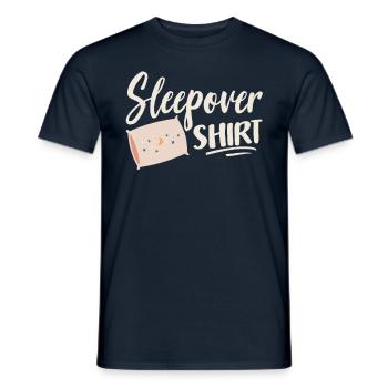 Soirée pyjama Soirée de chemise Nuit - T-shirt homme - marine - Devant - AI Model Male 178 light (178cm)