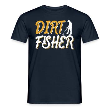 Dirt Fischer Dirt Fishing Metal Detecting - Männer T-Shirt - Navy - Vorne - AI Model Male 178 light (178cm)