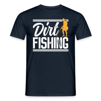 Dirt Fishing Metal Detecting Metal Detection - Men's T-Shirt - navy - Front - AI Model Male 178 light (178cm)