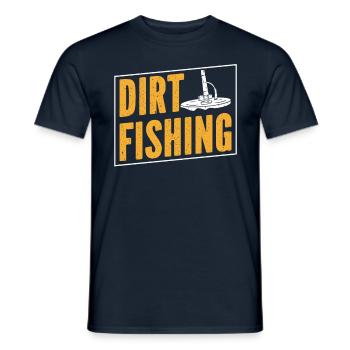 Dirt Fishing Metal Detection Metal Detecting - Men's T-Shirt - navy - Front - AI Model Male 178 light (178cm)