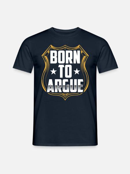 Né pour argumenter avocat - T-shirt homme - marine