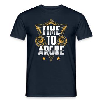 Zeit Zum Streiten Argumentieren Anwalt Argument - Männer T-Shirt - Navy - Vorne - AI Model Male 178 light (178cm)
