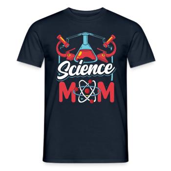 Science Mama Team Science Scientifiques - T-shirt homme - marine - Devant - AI Model Male 178 light (178cm)