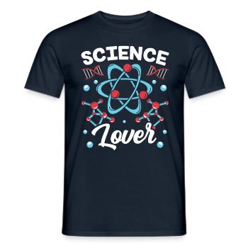 Lovers of Science Sayings Team Science - Men's T-Shirt - navy - Front - AI Model Male 178 light (178cm)