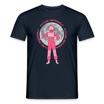 Fusée d’astronomie spatiale des futurs astronautes - T-shirt homme - marine - Devant - AI Model Male 178 light (178cm)