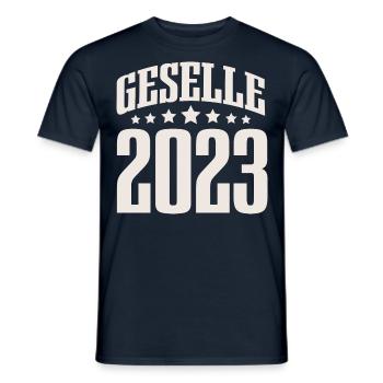 Geselle 2023 Gesellenprüfung - Männer T-Shirt - Navy - Vorne - AI Model Male 178 light (178cm)