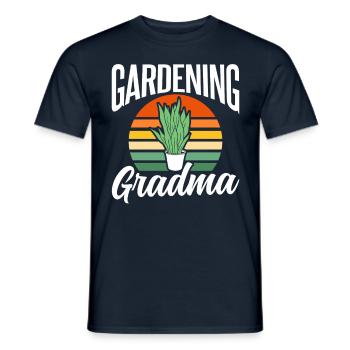 Gartenarbeit Oma Garten Großmutter Gärtnerin - Männer T-Shirt - Navy - Vorne - AI Model Male 178 light (178cm)