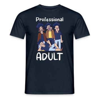 Diplômé professionnel adulte diplômé - T-shirt homme - marine - Devant - AI Model Male 178 light (178cm)