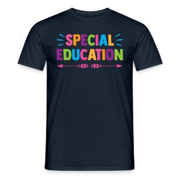 Special Education Teachers Special Education Profession - Men's T-Shirt - navy - Front - AI Model Male 178 light (178cm)