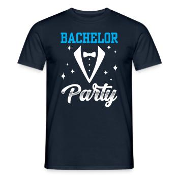 Enterrement de vie de garçon Bachelor bachelorette - T-shirt homme - marine - Devant - AI Model Male 178 light (178cm)