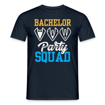 Junggesellenabschied Squad Braut Junggeselle - Männer T-Shirt - Navy - Vorne - AI Model Male 178 light (178cm)