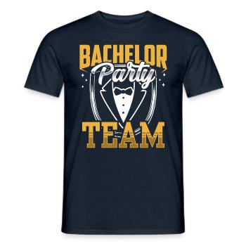 Junggesellenabschied Team Junggeselle Braut - Männer T-Shirt - Navy - Vorne - AI Model Male 178 light (178cm)