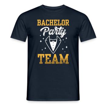 Junggesellenabschied Team Braut Junggeselle - Männer T-Shirt - Navy - Vorne - AI Model Male 178 light (178cm)