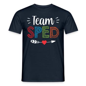 Team Special Education Profession Special Education Teacher - Men's T-Shirt - navy - Front - AI Model Male 178 light (178cm)