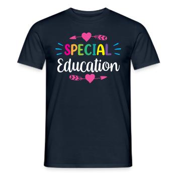 Sonderpädagogik Lehrer Sonderpädagoge Beruf - Männer T-Shirt - Navy - Vorne - AI Model Male 178 light (178cm)