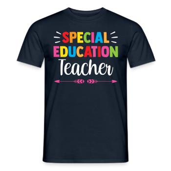 Teacher of Special Education Special Education Profession - Men's T-Shirt - navy - Front - AI Model Male 178 light (178cm)