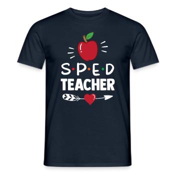 Teacher of Special Education Special Education Profession - Men's T-Shirt - navy - Front - AI Model Male 178 light (178cm)