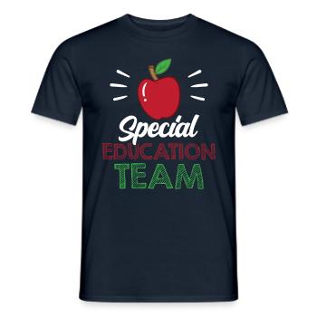 Special Education Team Special Education Teacher Profession - Men's T-Shirt - navy - Front - AI Model Male 178 light (178cm)