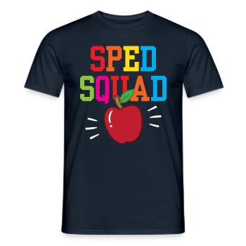 Équipe d’éducation spécialisée Profession Enseignante en éducation spécialisée - T-shirt homme - marine - Devant - AI Model Male 178 light (178cm)