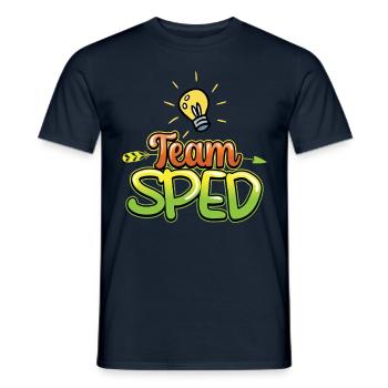 Team Special Education Special Education Teacher Profession - Men's T-Shirt - navy - Front - AI Model Male 178 light (178cm)