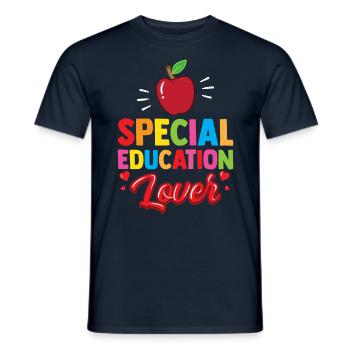 Special Education Lovers Teachers Special Education - Men's T-Shirt - navy - Front - AI Model Male 178 light (178cm)