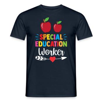 Special Education Workers Special Education Teachers - Men's T-Shirt - navy - Front - AI Model Male 178 light (178cm)