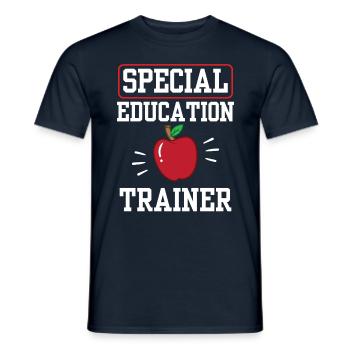 Special Education Trainer Teacher Special Education - Men's T-Shirt - navy - Front - AI Model Male 178 light (178cm)