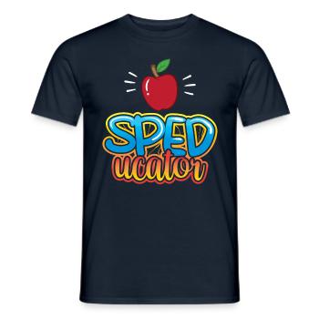 Speducator Special Education Special Education Teachers - Men's T-Shirt - navy - Front - AI Model Male 178 light (178cm)