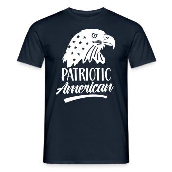 Patriotic American Patriot Patriotic US - Men's T-Shirt - navy - Front - AI Model Male 178 light (178cm)