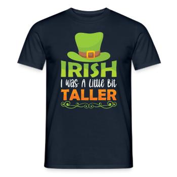 St Patrick's Day Irish Ireland Irish Gaelic - Men's T-Shirt - navy - Front - AI Model Male 178 light (178cm)