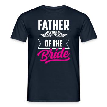 Vater Der Braut Hochzeit Bräute Heiraten Party - Männer T-Shirt - Navy - Vorne - AI Model Male 178 light (178cm)