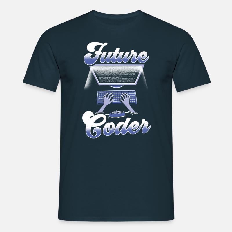 Zukünftiger Coder Code Programmierer Coding - Männer T-Shirt - Navy
