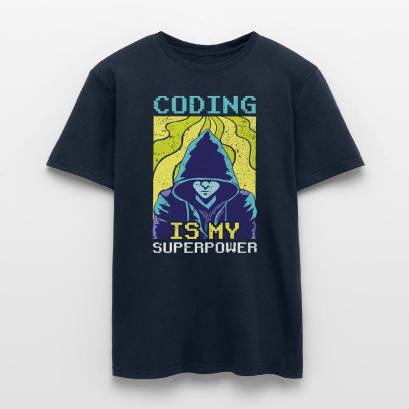 Le codage est mon programmeur codeur superpuissant T-shirt homme